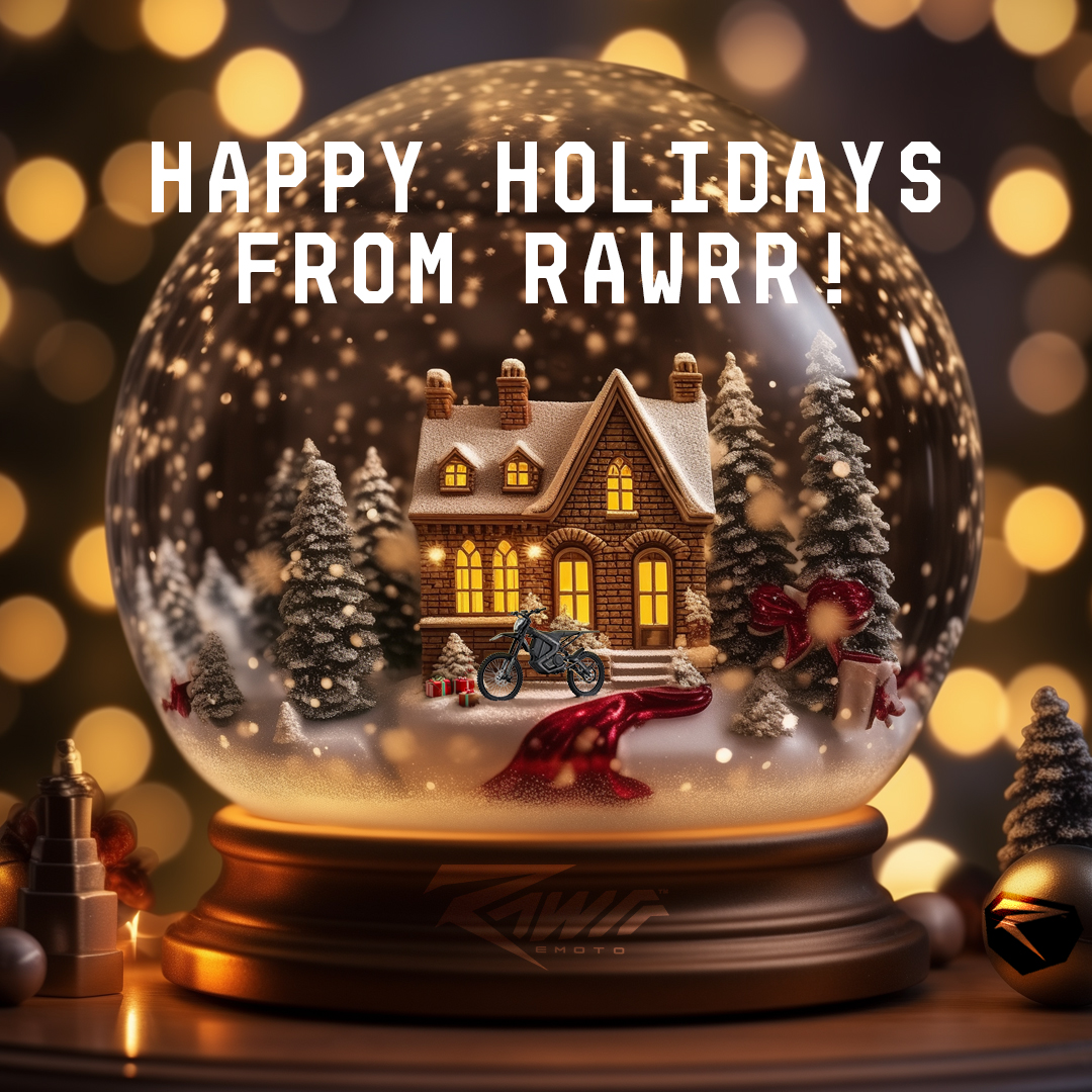 RideRawrr's tweet image. Wishing everyone and your loved ones a joyous holiday filled with warmth, laughter, cherished moments and-of course-some time to shred! Thank you for being a part of the Rawrr family. Happy holidays from all of us at Rawrr!

#Rawrr #RideRawrr #RawrrMantis # ebike #eMoto