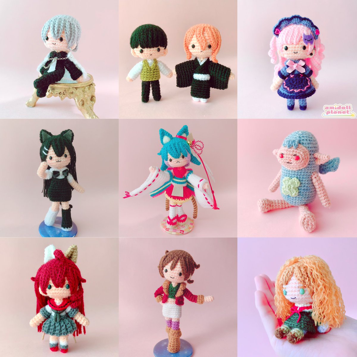 2023年に頂いた #あみぐるみオーダーメイド の作品です✨たくさん