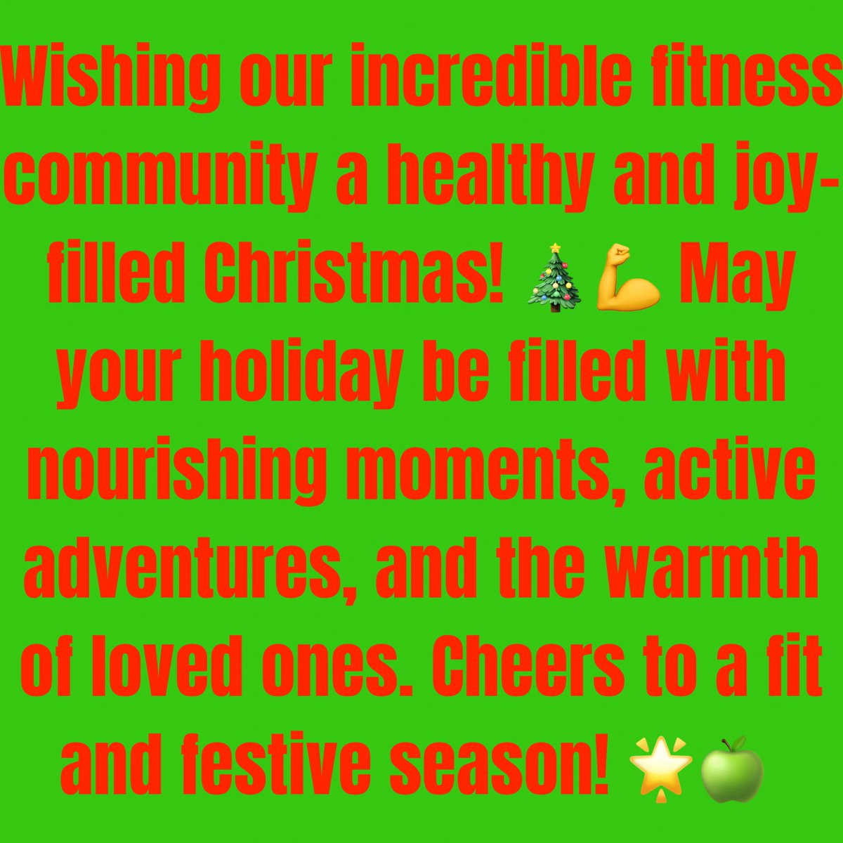 Merry Christmas!!  #FitmasFuel #HealthyHolidays #NutritionNook #ChristmasFitness #WellnessWonderland #NourishTheSeason #FitFestivities #FuelYourJoy #ActiveChristmas #MindfulEating #SeasonsStrength #HolidayWellness #FitmasJoy #HealthyHolidays #SeasonsGains #MerryFitmas
