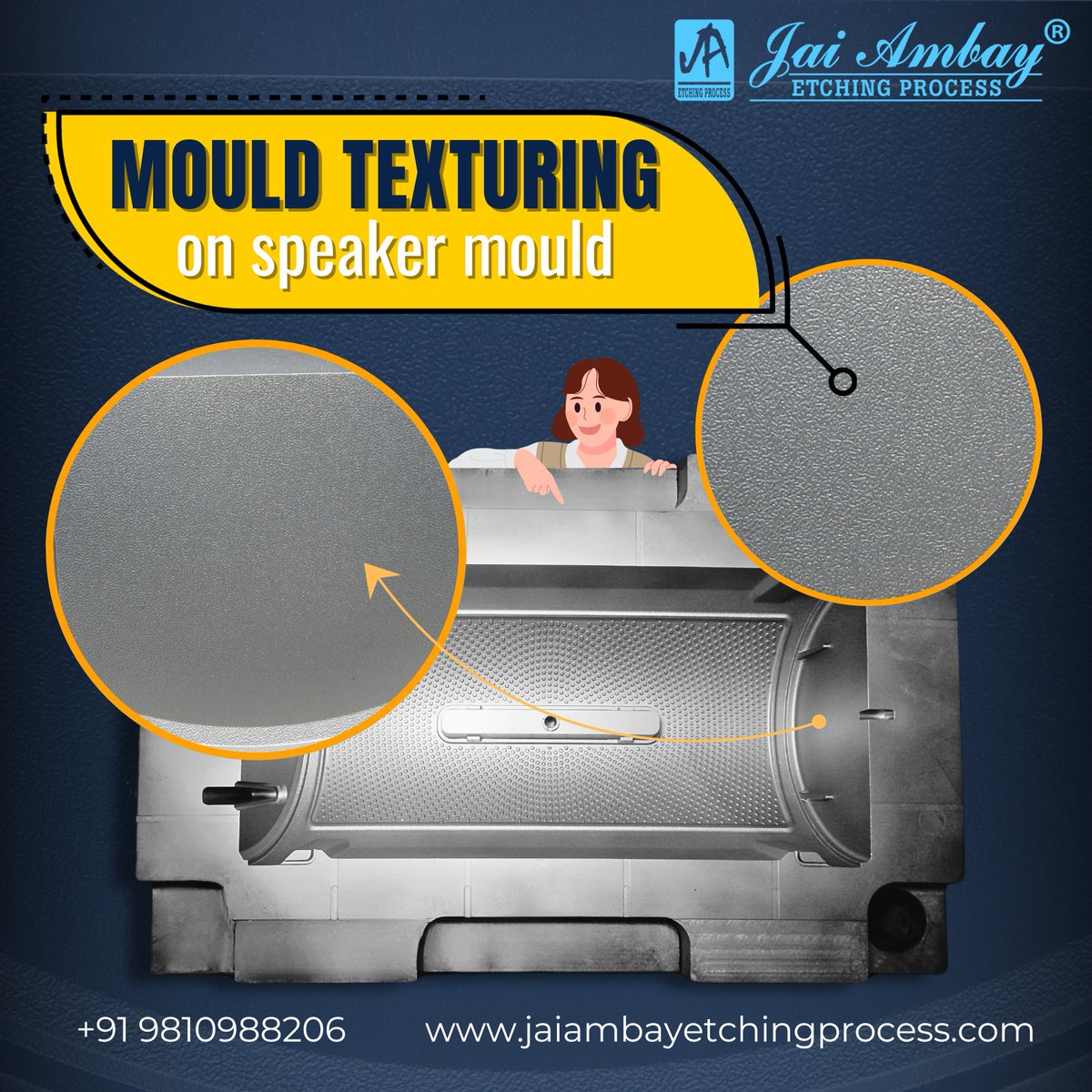 Crafting soundscapes with precision – Moulding textures that bring speakers to life. 🎶🔊 
#trending #laser #service #laserengraving #lasercutting #AtalBihariVajpayeeJi  #chemicaletching #GoodGovernanceDay