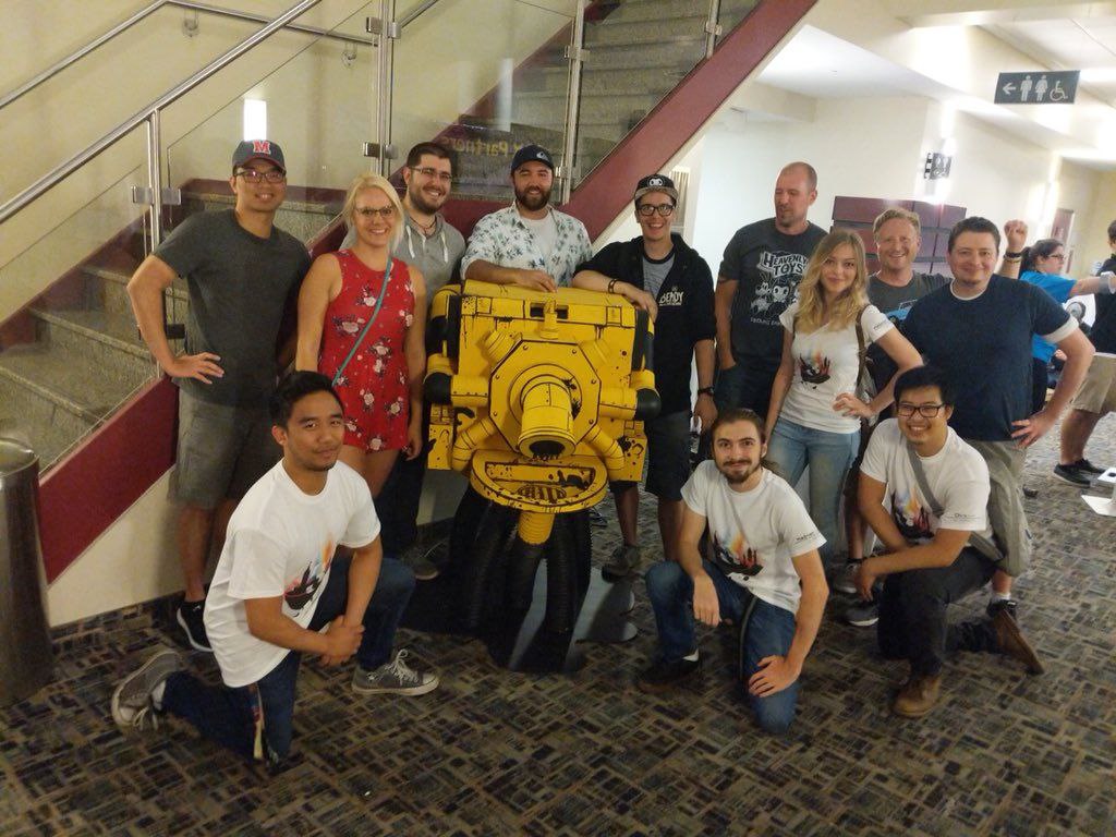 SubjectSignals's tweet photo. Look what I found! Our devs :p! 
@themeatly you guys are the best!! 

#BENDY #BATIM #BATDR #BENDYMOVIE https://t.co/i1urBdzChk
