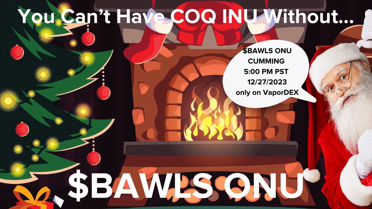 VaporGuildAvax's tweet image. @avax the next big #memecoin is #cumming!

We’re dropping @BawlsOnu soon! 

Only on @VaporDex 

#MerryChristmas2023