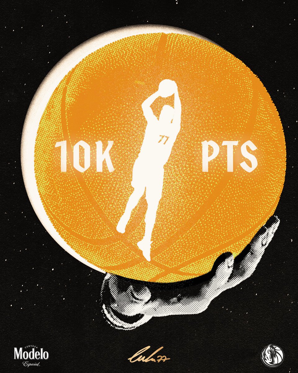 dallasmavs's tweet photo. Hotter than the Sun. Congrats to @luka7doncic for reaching 10,000 career-points 🪄

@ModeloUSA | #ModeloMilestone #MFFL https://t.co/YwnCCRWeaX