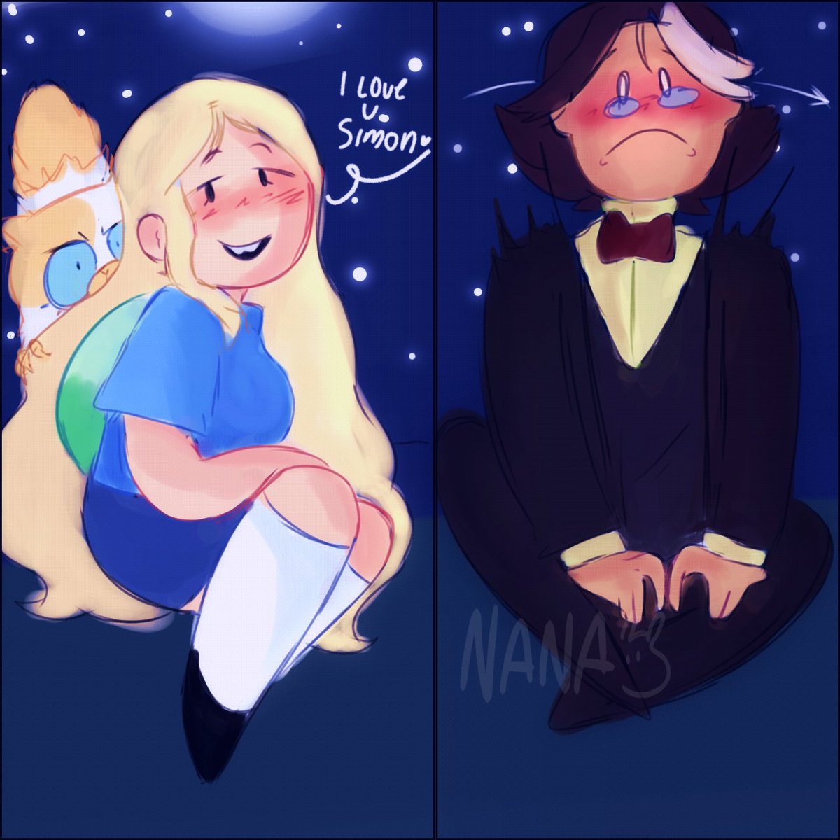 explosivebonney's tweet photo. Me hacen creer en el amor. β‘
#petribell #fionnaandcake #fanart #simonna #simonpetrikov #fionnacampbell #adventuretime https://t.co/TqRS4Vxy9Q