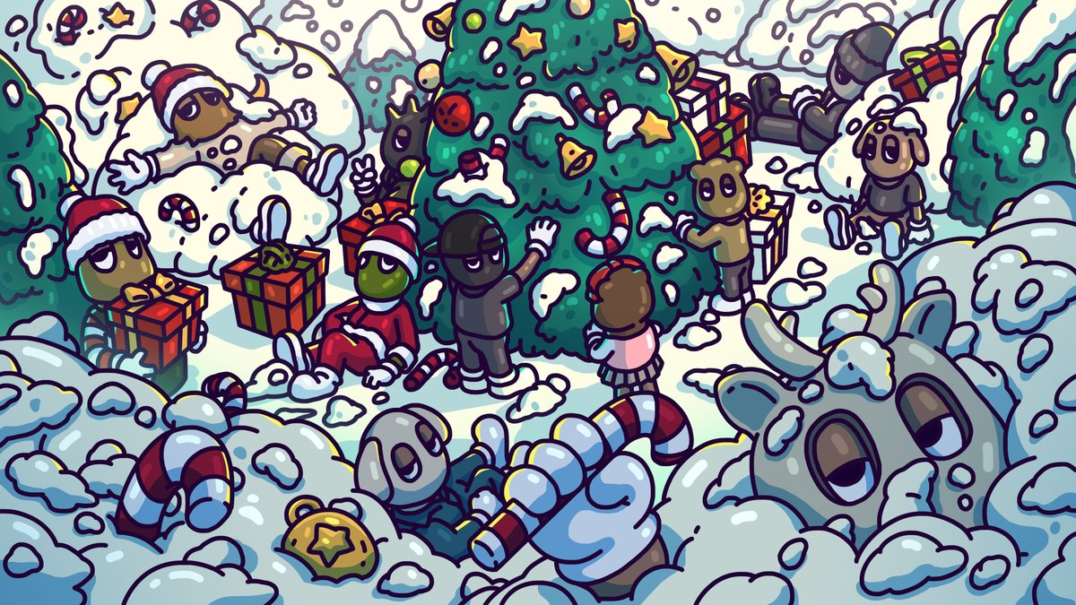 GangLavaa's tweet photo. Merry Beastmas🎄✨
Sketch to Final✍️🎨
@akidcalledbeast #BeastWinter https://t.co/9aQiRlAtcz