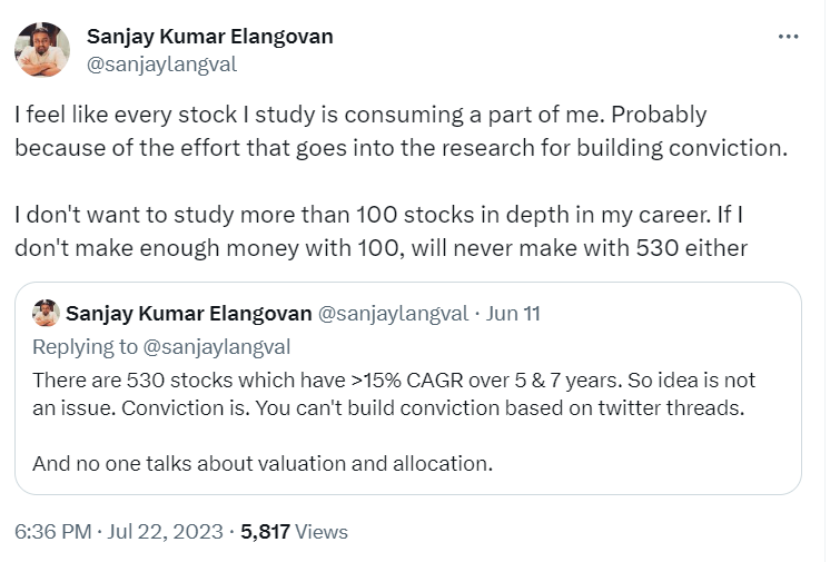 sanjaylangval's tweet photo. Wockhardt consumed a bit of me and is an example of "Capabilities > Balance Sheet > Income Statement". In fact, the capabilities screwed up the BS and P&amp;L. 😅
I can call myself a (wannabe) "Deep Tech" investor although I am not sure if I will even make money in this. https://t.co/wqStdhRZ9m