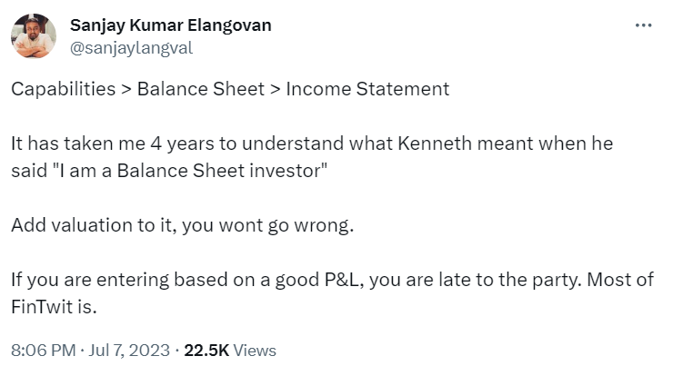 sanjaylangval's tweet photo. Wockhardt consumed a bit of me and is an example of "Capabilities > Balance Sheet > Income Statement". In fact, the capabilities screwed up the BS and P&amp;L. 😅
I can call myself a (wannabe) "Deep Tech" investor although I am not sure if I will even make money in this. https://t.co/wqStdhRZ9m
