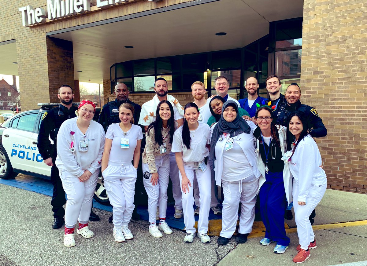 CleClinicEM's tweet photo. Happy holidays from our Main Campus #EmergencyDepartment Christmas Day Teams!  

#EmergencyMedicine #EDnurse  #EMDoc  #CCFpolice #EMresident #respiratorytherapist #paramedic #EDtech #EMS 

#TEAMWORK https://t.co/M0fq7zIElB