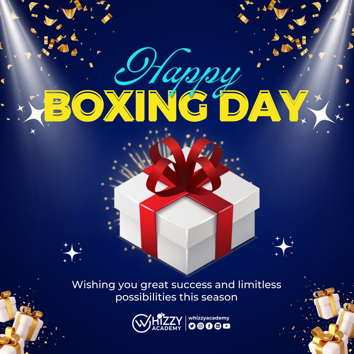 We're taking a break to recharge and return with an even bigger box of opportunities in the new year. 🎁💻 Stay tuned for an epic unboxing in 2024! Happy boxing day #whizzyacademy #happyboxingday #holiday #giftday #digitaltraining #december26 #SingathonOnJoyPrime #flowkingstone