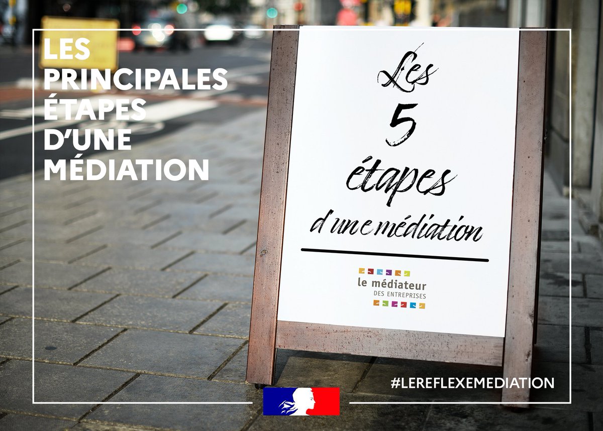 Quelles sont les étapes d’une #médiation ❔🤔

1️⃣ Déposez votre dossier en ligne en quelques clics : Le Médiateur des entreprises | economie.gouv.fr