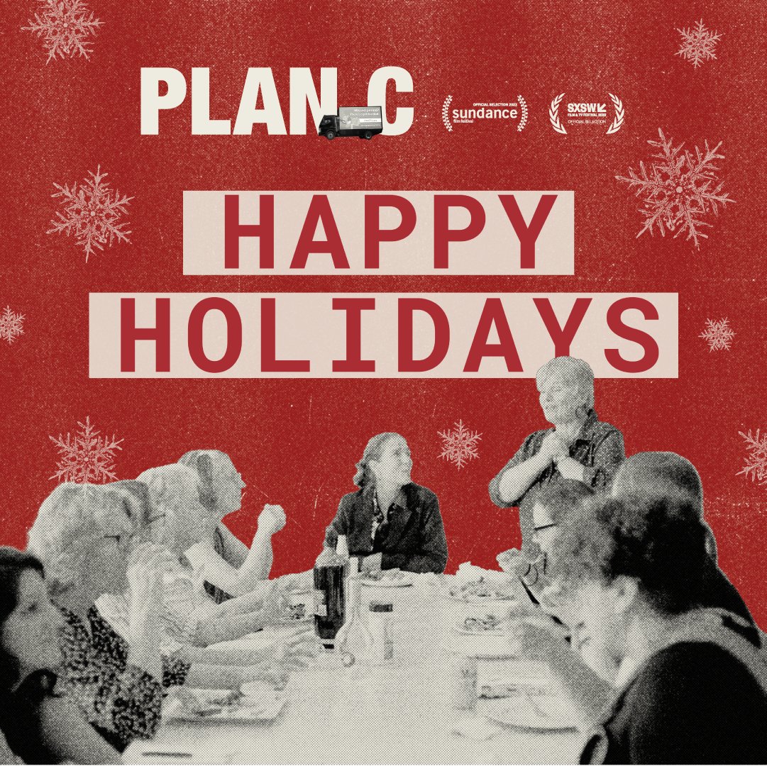 Happy Holidays from the PLAN C Movie Team 🌟 Wishing you all an incredible close to 2023, filled with joy, love, rest, and the freedom of choice ❤️ #HappyHolidays #PlanCMovie #ReproFreedom