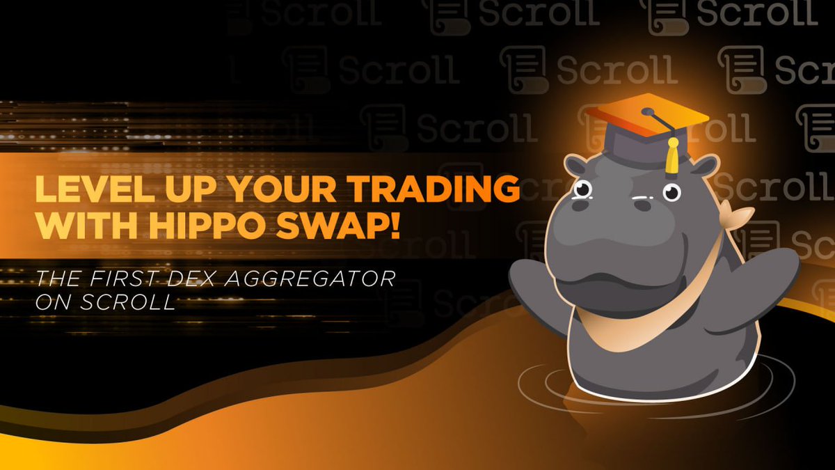 🚀 What is Hippo Swap, you ask? 

🔥Let's me introducing our product - a Dex Aggregator! Stay tuned as we explain of our game-changing DeFi product that brings benefits to Scroll Ecosystem and user! 🔍

#HippoSwap #DexAggregator #Scroll #Defi