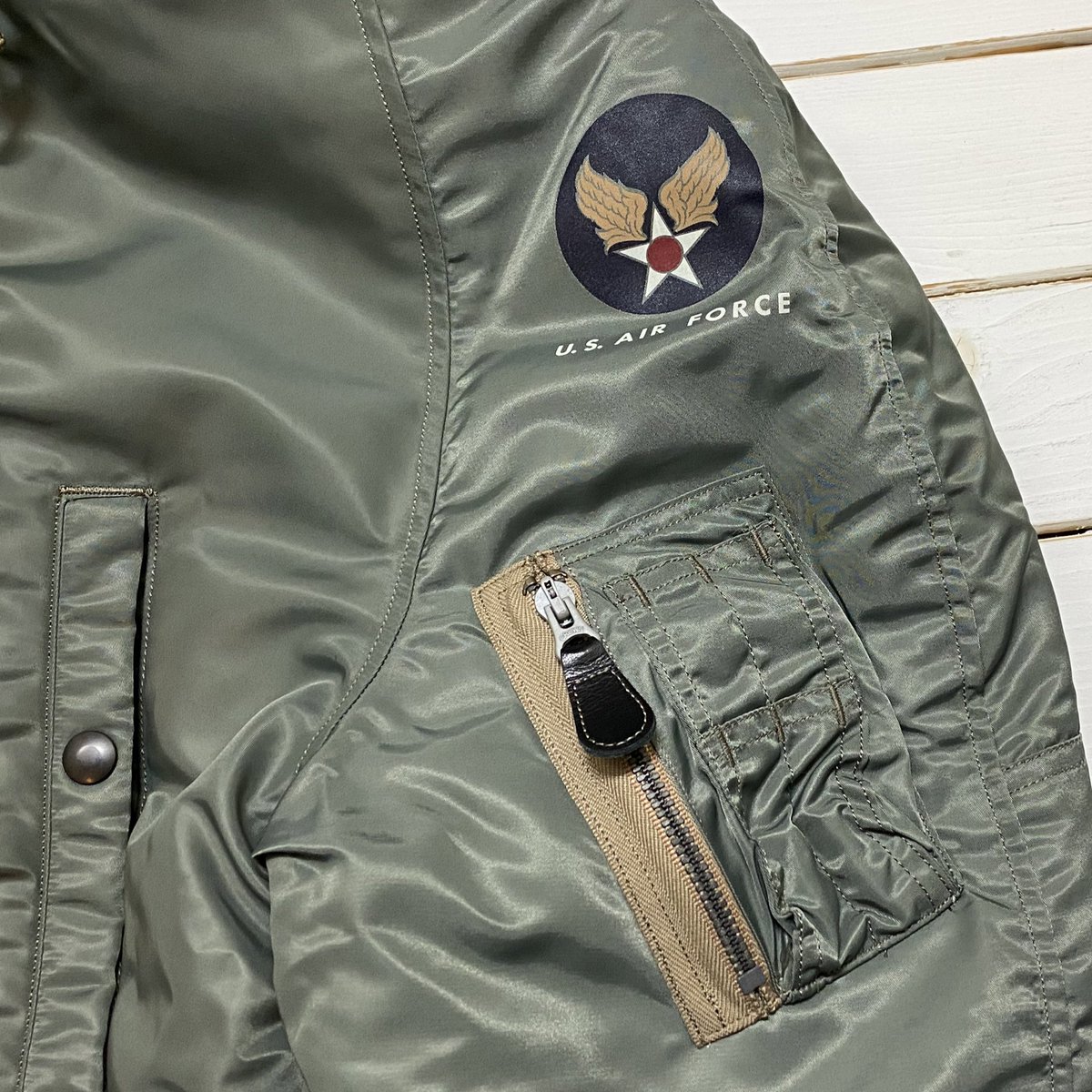 soen_chitose's tweet image. #buzzricksons 
#N3B
#フライトジャケット
#ヘビーゾーン
#ヘビーナイロン
#クラウンジッパー