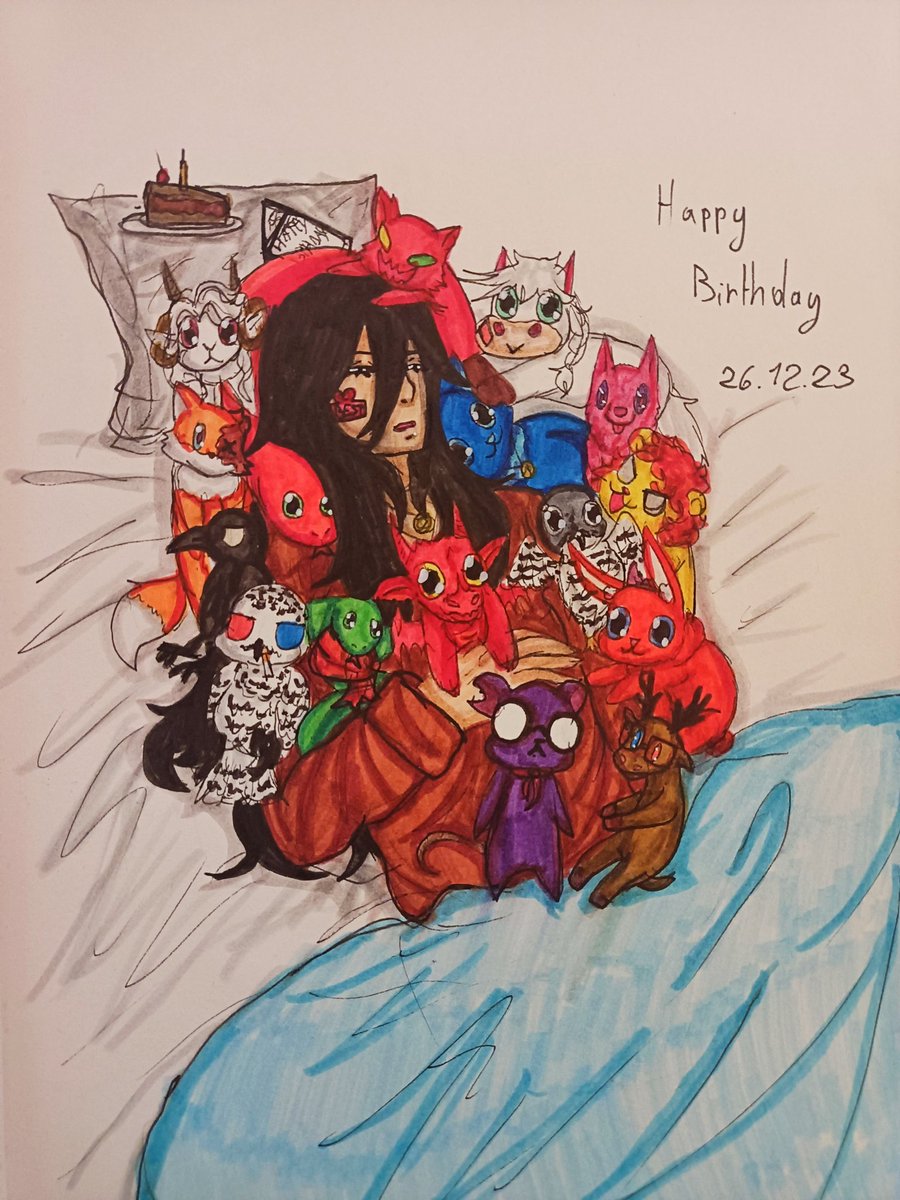 GoldflamKuroryu's tweet photo. 🎉🎊Happy Birthday🎊🎉

🐺M A Ë L🐺

Cadeau de moi à moi !

En même temps, ce personnage est un peu moi xD

#OC #Anhyn #HappyBirthday #birthday #Capricorn #December #dessin #draw #drawing https://t.co/IzR0uTpZ3f