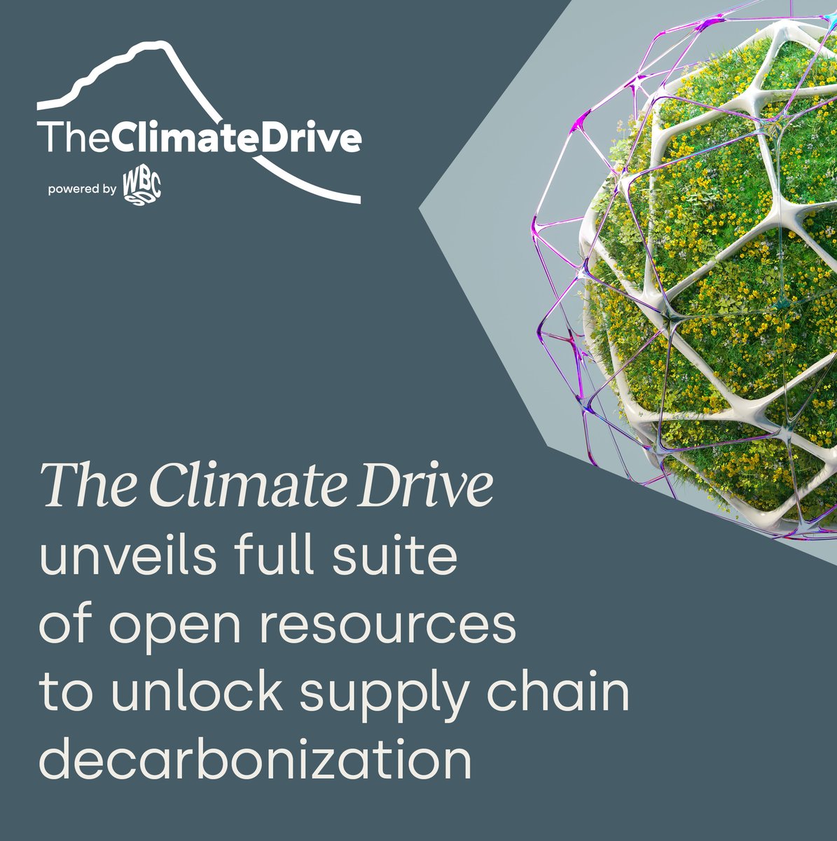 We're proud to announce our support and contribution to this platform, led by <a href="/WBCSD/">gj</a>.

The Climate Drive now unveils a full suite of open resources to unlock supply chain
decarbonization, here's a glimpse of our involvement: imsap.co/6012RZCOg