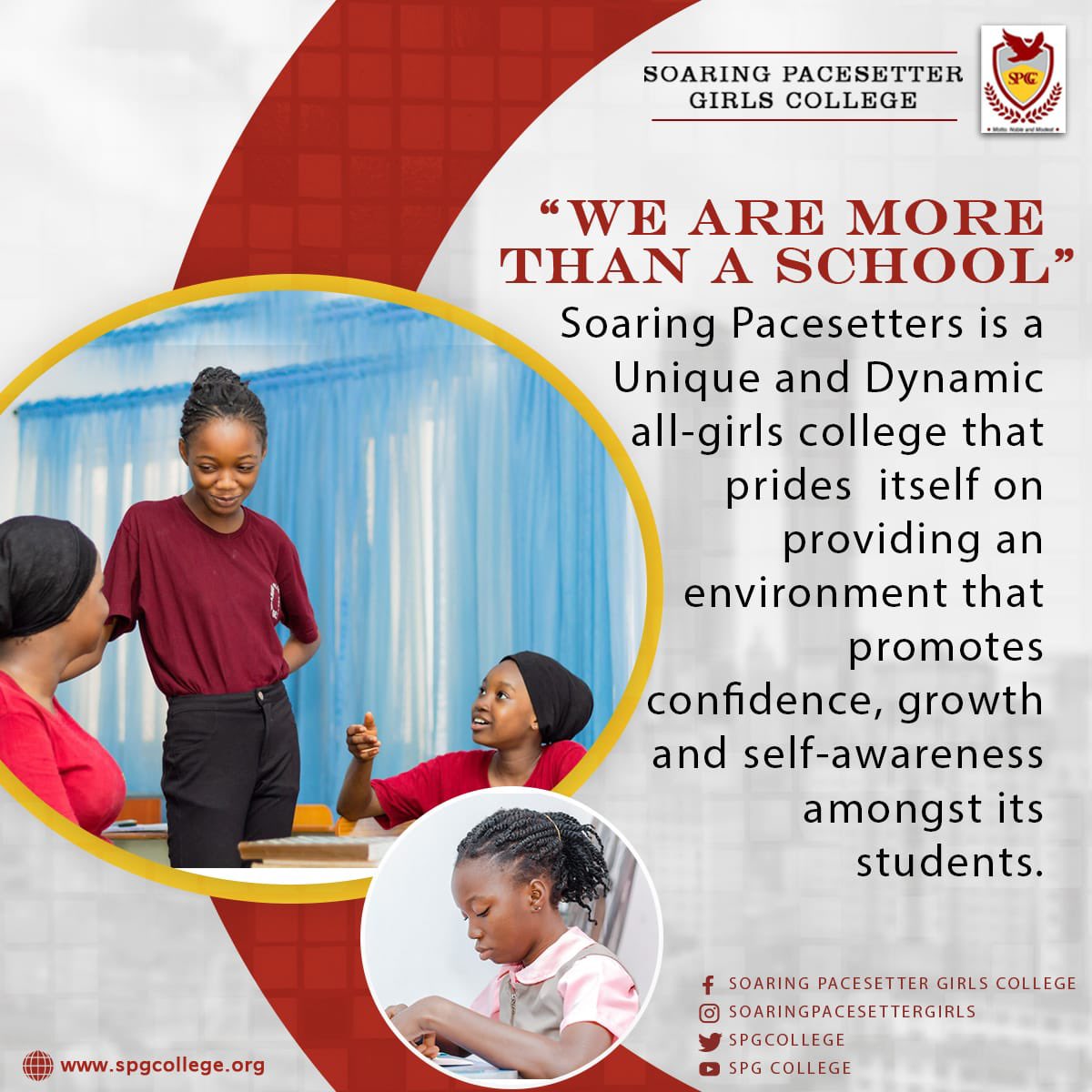 📚✨ Join our vibrant community where education goes beyond the ordinary. Wishing you a season filled with joy and endless possibilities. 🌟 Apply today and be part of something more than a school – a journey of growth and excellence! 🏫❤️ #AdmissionsOpen #SPGCHolidays
