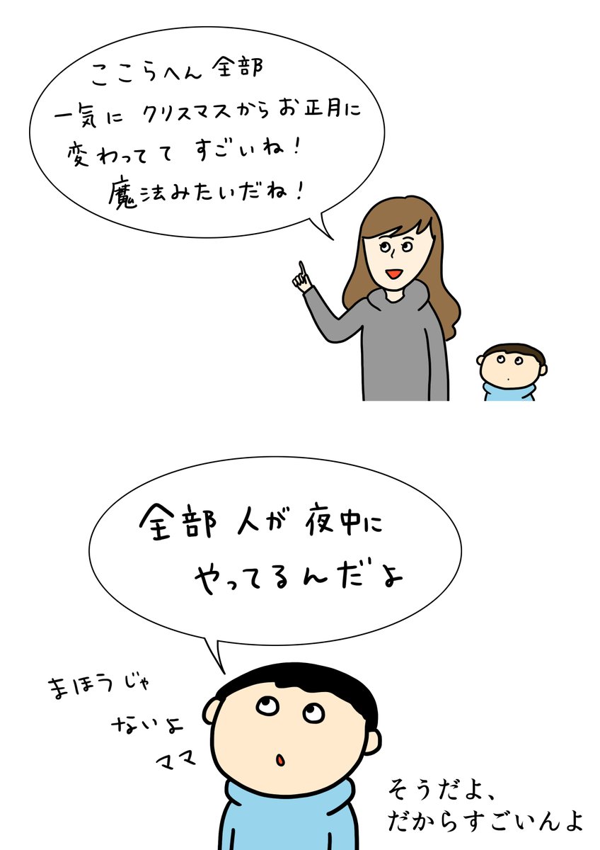 『魔法じゃないよ』  総入れ替え絶対大変だよね!