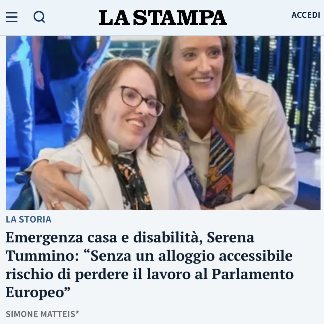 Pasquale Quaranta (@p40it) on Twitter photo Essere #DiversityEditor per me significa ascoltare, dare spazio alle voci marginalizzate e creare opportunità. Oggi <a href="/SerenaTummino/">Serena Tummino👩🏻🦰</a> condivide su <a href="/LaStampa/">La Stampa</a> la sua denuncia raccolta da <a href="/simone_matteis_/">Simone Matteis</a>, uno studente del Master in Giornalismo <a href="/FuturaTorino/">Futura News</a>. Questa intervista è frutto Essere #DiversityEditor per me significa ascoltare, dare spazio alle voci marginalizzate e creare opportunità. Oggi <a href="/SerenaTummino/">Serena Tummino👩🏻🦰</a> condivide su <a href="/LaStampa/">La Stampa</a> la sua denuncia raccolta da <a href="/simone_matteis_/">Simone Matteis</a>, uno studente del Master in Giornalismo <a href="/FuturaTorino/">Futura News</a>. Questa intervista è frutto