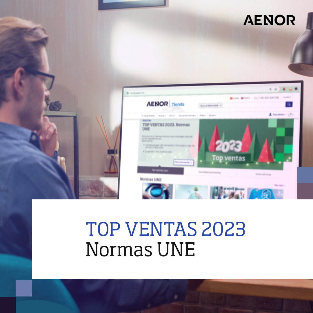 AENOR's tweet photo. La Tienda AENOR es un punto único donde puedes acceder a normas técnicas de todos los organismos: UNE, EN, ISO, IEC, AFNOR, BSI, DIN, ASTM, IEEE, SAE, etc.

Conoce las normas más vendidas del año: https://t.co/xe4MiUP2z6

#ConfianzaAENOR https://t.co/FlUh35zon0