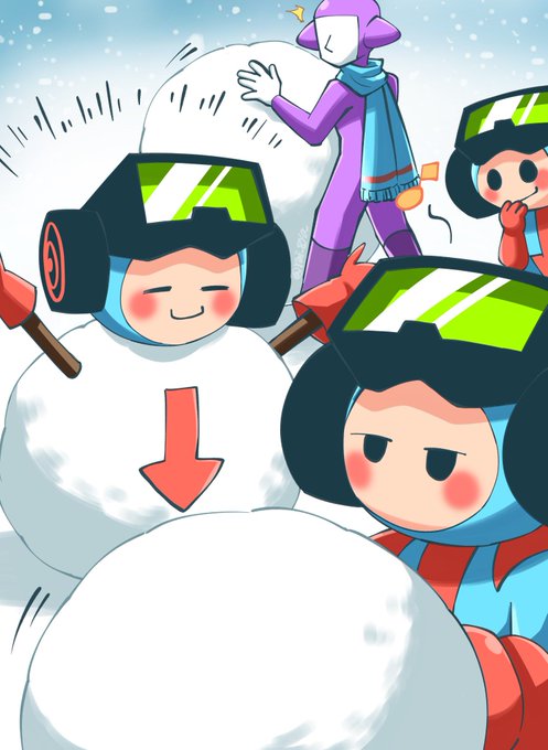 「複数の女性 雪だるま」のTwitter画像/イラスト(新着)