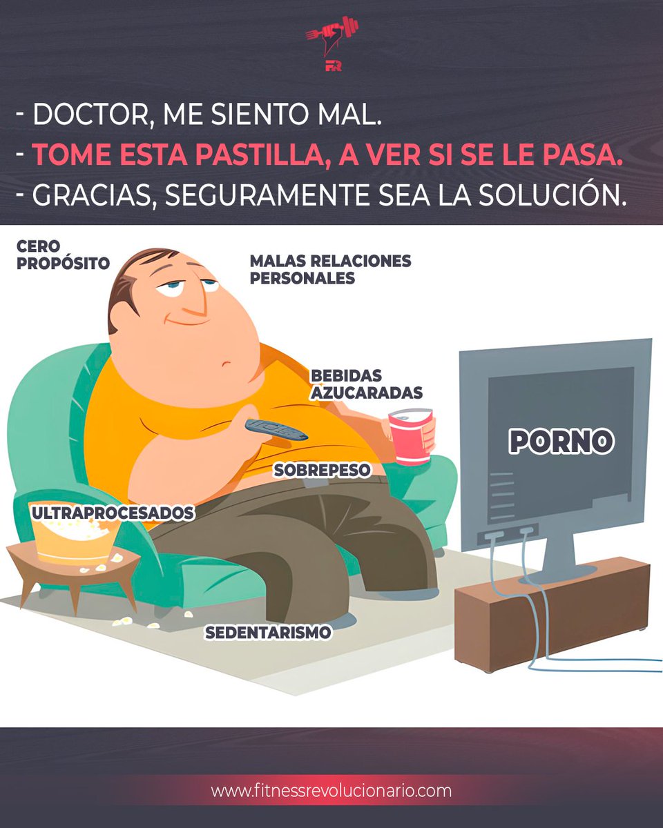 FITrebelde's tweet photo. Las pastillas pueden ayudar, pero la solución real requiere tiempo y esfuerzo. https://t.co/rZ37tfIKDc