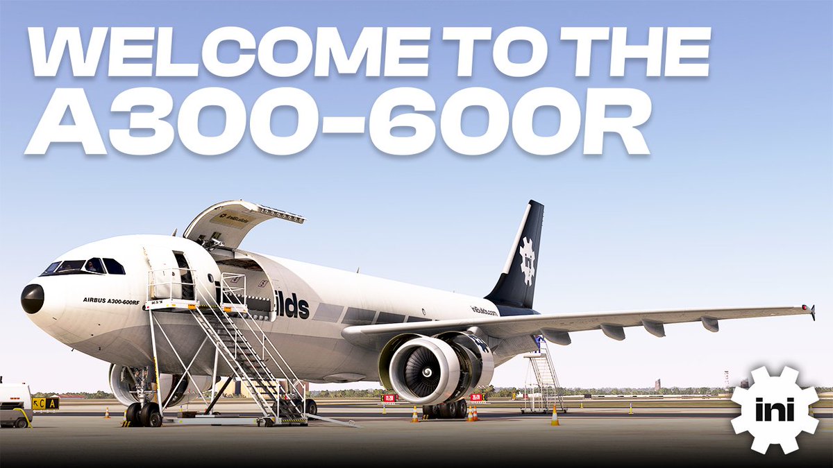 iniBuilds's tweet photo. iniBuilds A300-600R release week 🥳  Today is a super exciting day as we reveal information on the iniBuilds A300-600R Airliner release &amp; our 'Welcome to the A300-600R video'.

https://t.co/TG24jS6hpy https://t.co/UQvT4uxBac