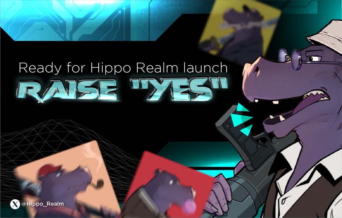 ✨ Are you ready for the Hippo NFT launch? 
🤟Raise your virtual hand and shout 'YES' if you're pumped for this epic journey into the NFT realm! 

🎁A secret gift will random to 10 lucky Hippo on your DM 
 #NFT #airdrop #Hippo #Hipposwap