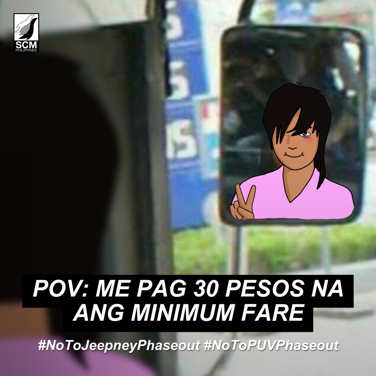 SCMPhilippines's tweet photo. 5 DAYS LEFT UNTIL JEEPNEY PHASEOUT DEADLINE

HINDI merry ang Pasko kung mawawalan ng kabuhayan ang mga tsuper at operator, at mapeperhuwisyo ang mga komyuter.

#NoTOJeepneyPhaseout
#NoTOPUVPhaseout https://t.co/EXMjyNJmDC