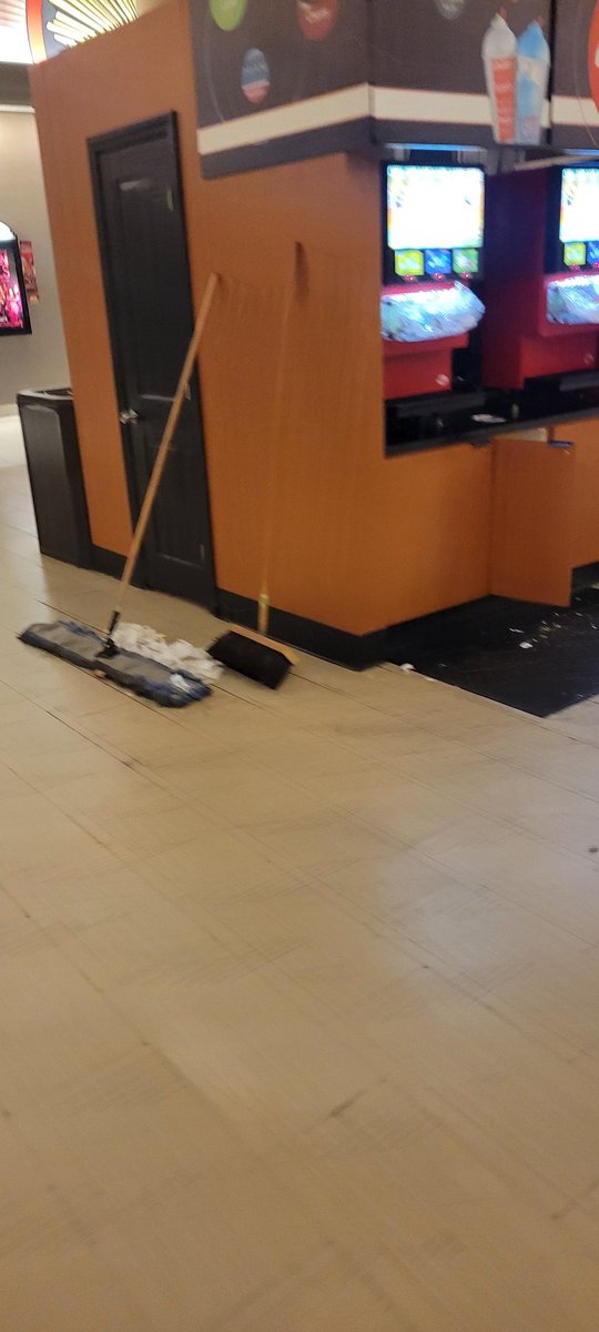 EricaKaiser's tweet photo. @AMCHelps We took our family to the movies Christmas day to see Wonka.  I've never been to a theater so dirty. Walking into our theater (at AMC Liberty Tree Mall 20) the trash cans were over flowing, and people behind us had a mouse crawl on them!  We saw the mouse! HELP! https://t.co/SXkRe6Ljls