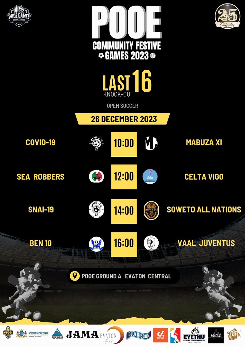 pooe_games's tweet photo. FIXTURES 

Last 16
 
#kasigames 
#Kasiflava 
#diskivantoeka 
#kasfootball
#kasidiski https://t.co/z531WA9d26