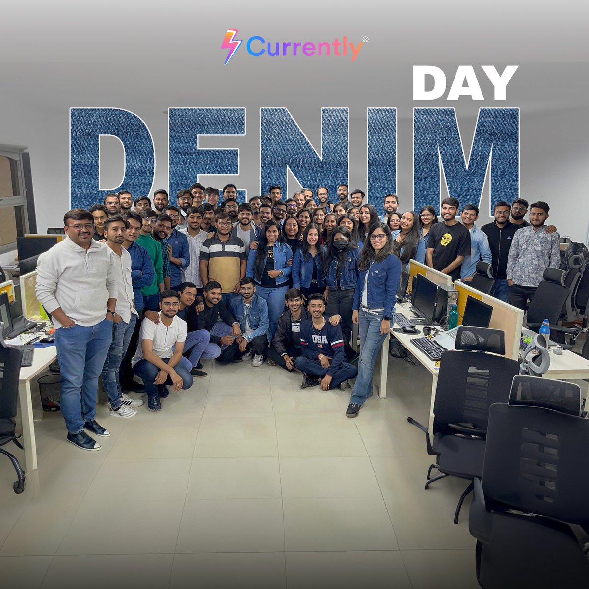 Currently_club's tweet photo. Dressed in denim, We celebrated Denim Day with style, smiles, and a whole lot of good vibes at Currently! ๐
#denimday #celebrations #sharethemoment #moments #currently #currentlyupdate #stayconnected https://t.co/lCLNr0Ub32