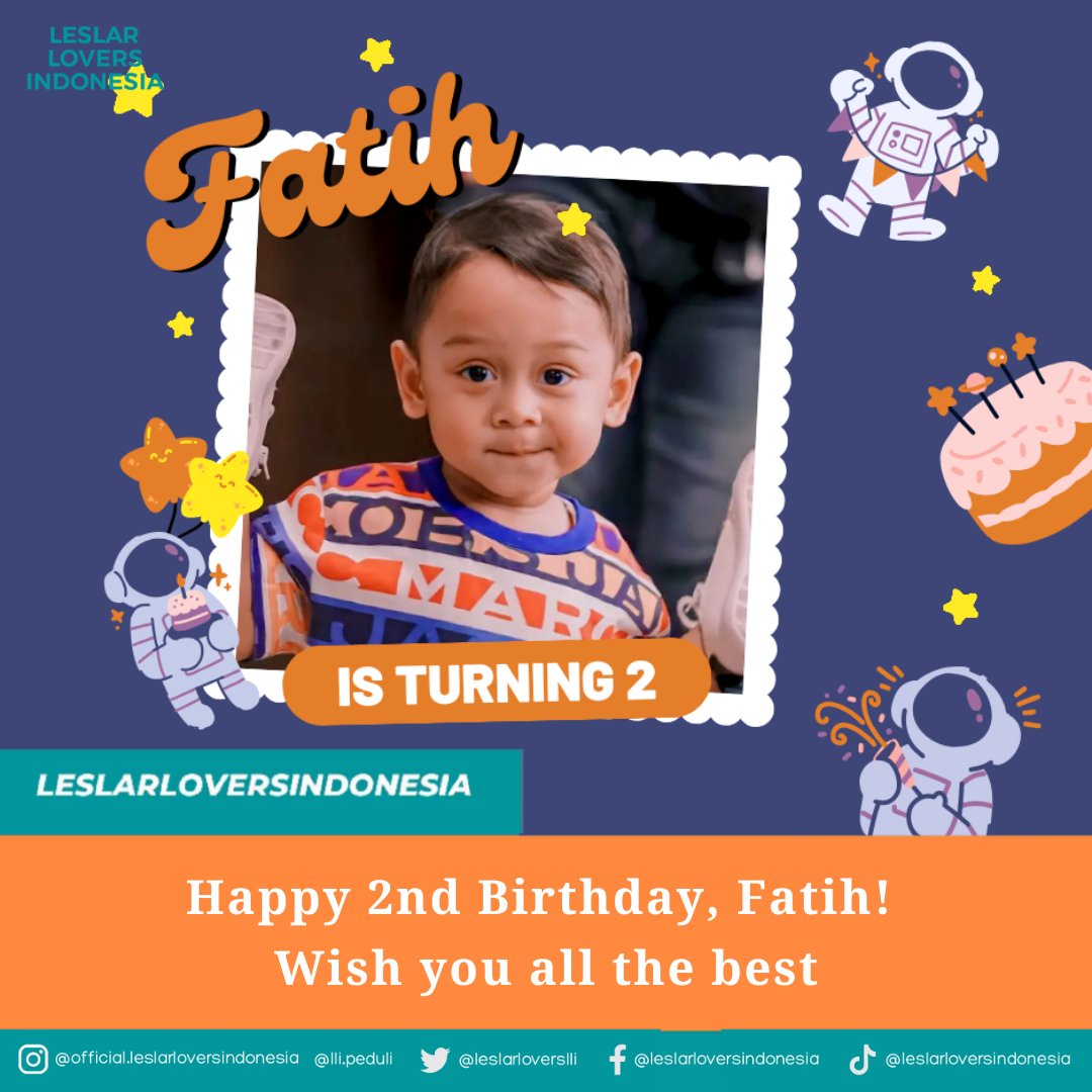 leslarloverslli's tweet photo. Happy 2nd Birthday, Abang L!! 🥳🥰
Barakallah fii umrik, Semoga panjang umur, sehat selalu, tumbuh menjadi anak yang sholeh, cerdas, berakhlakul karimah, berbakti kepada kedua orangtua, dan semoga selalu dalam lindungan Allah SWT aamiin 🤲💕

#MuhammadLeslarAlFatihBillar https://t.co/rSQPr7w22V