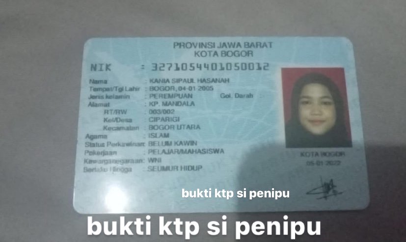 shofiacore's tweet photo. ❗️KANIA SIPAUL HASANAH BOCIL 2005 PENIPU IPHONE XR 128 ❗️
#zonaba #zonauang #zonajajan https://t.co/onlFIojuWC