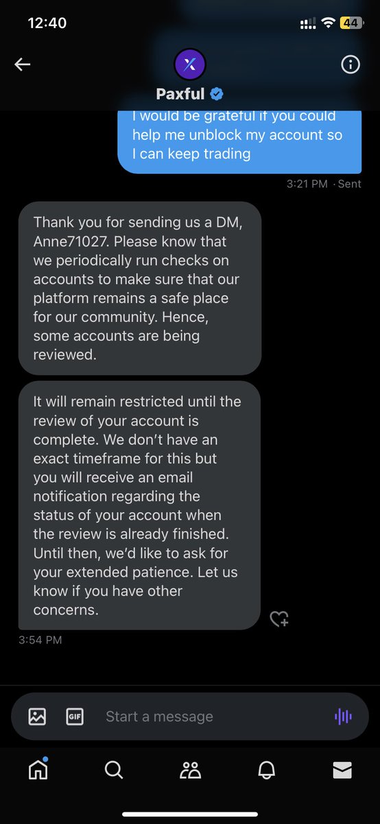 Anne71027's tweet image. Users on @paxful are facing serious challenges - locked accounts, funds in limbo, and frustration building up. @arturpaxful, it&apos;s time to acknowledge and address these concerns. Check out my story on my profile. #PaxfulChallenges #UserConcerns