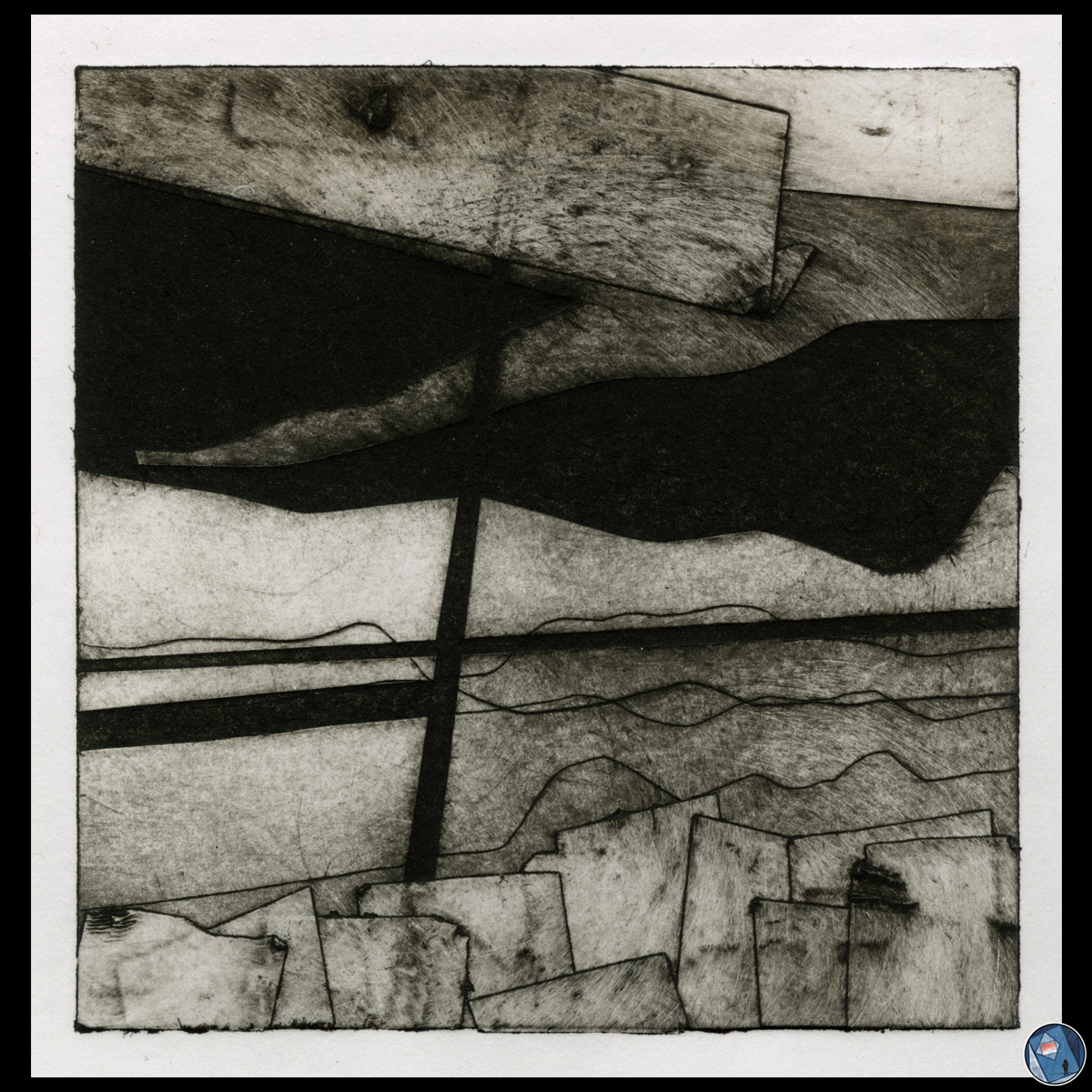 _va__va__voom_'s tweet photo. ___Harmless stuff___
+ A kind of landscape +
.
+ Engraving, cutter, #drypoint and adhesive tape on Tetra Pak +
.
Small format ( 8,5 x 8,5 cm)
.
#contemporaryprintmaking #printmakingartwork #printmakingartist #etching #engraving #fineart #artwork #prints #tetrapakprint https://t.co/qyRbC2x9eB