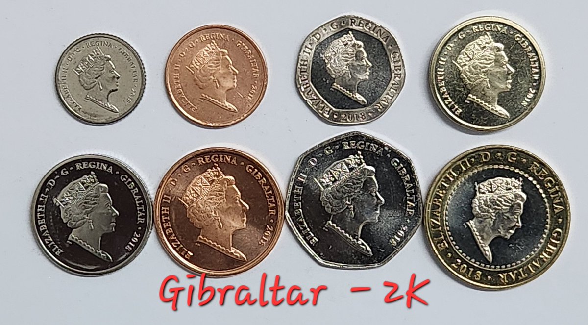 Goldenweblinks's tweet photo. Gibraltar Set of 8 Coins https://t.co/8E3NMRcGBZ