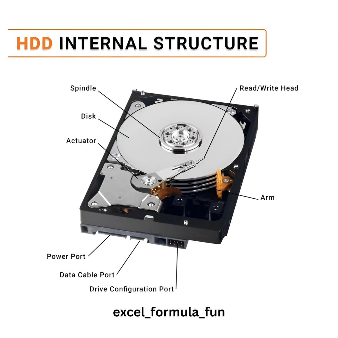 HDD internal structure
............ 
#HDDInternalStructure #HardDriveComponents #DataStorage #DiskPlatters #ReadAndWriteHeads #SpindleMotor #ActuatorArm #SectorMapping #DataRetrieval #DataOrganization