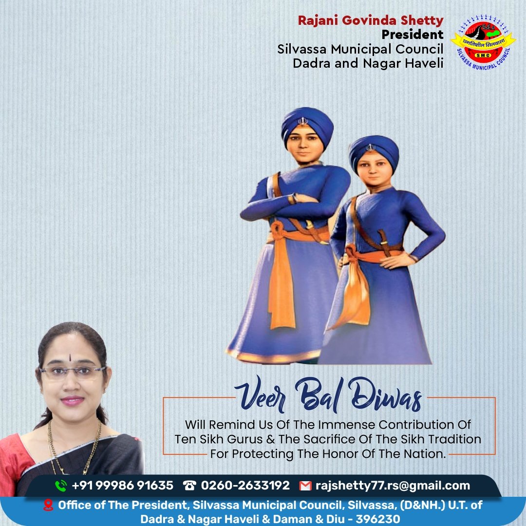 RajaniShettyDNH's tweet photo. Veer Baal Diwas
☬ Veer Baal Diwas should be dedicated to four Sahibzadas...who gave martyrdom for humanity. ⚔️
#VeerBaalDiwas #BraveChildren #LittleHeroes #FearlessKids #YoungBravery #ChildhoodCourage #InspiringYouth https://t.co/aTosWb6kjK