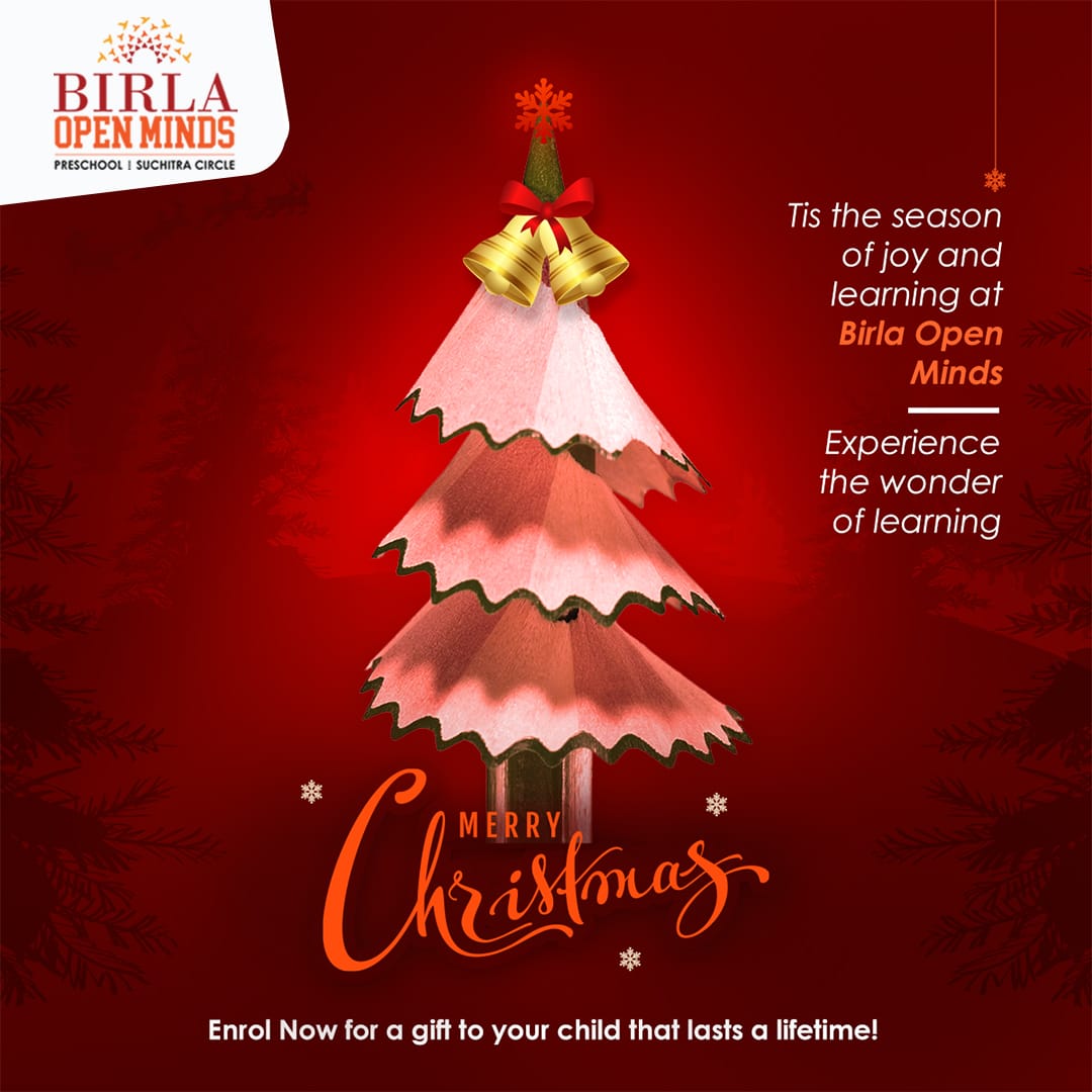 BOMPS_Suchitra's tweet image. Caption: 

Step into the enchanting season of joy and discovery at Birla Open Minds! Immerse your child in the magic of learning as we create moments that last a lifetime. Wishing you a Merry Christmas filled with the gift of education! 🎄📚

#education #WorldClassLearning