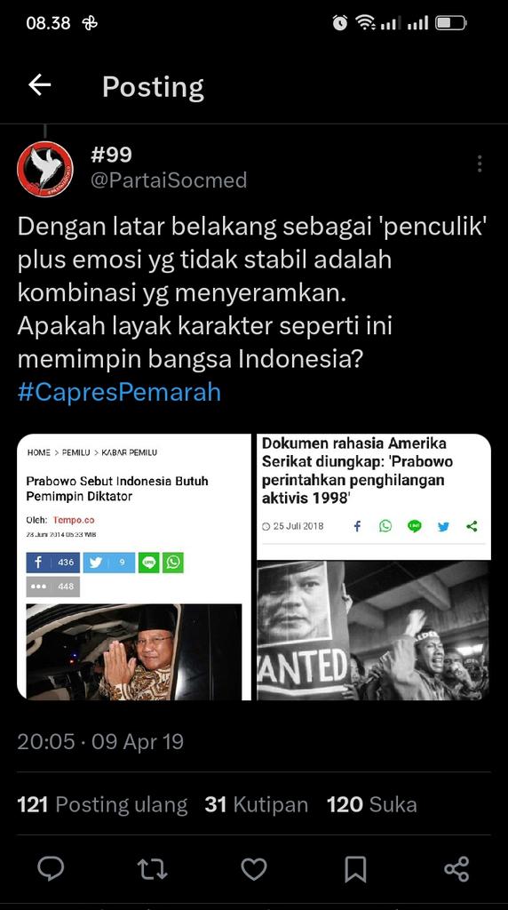 03__nakula's tweet photo. Mkmkmkmkk.. Met @PartaiSocmed, jilat terus muntah kau sampai bersih. 🤣 https://t.co/xlJSAEzNbm