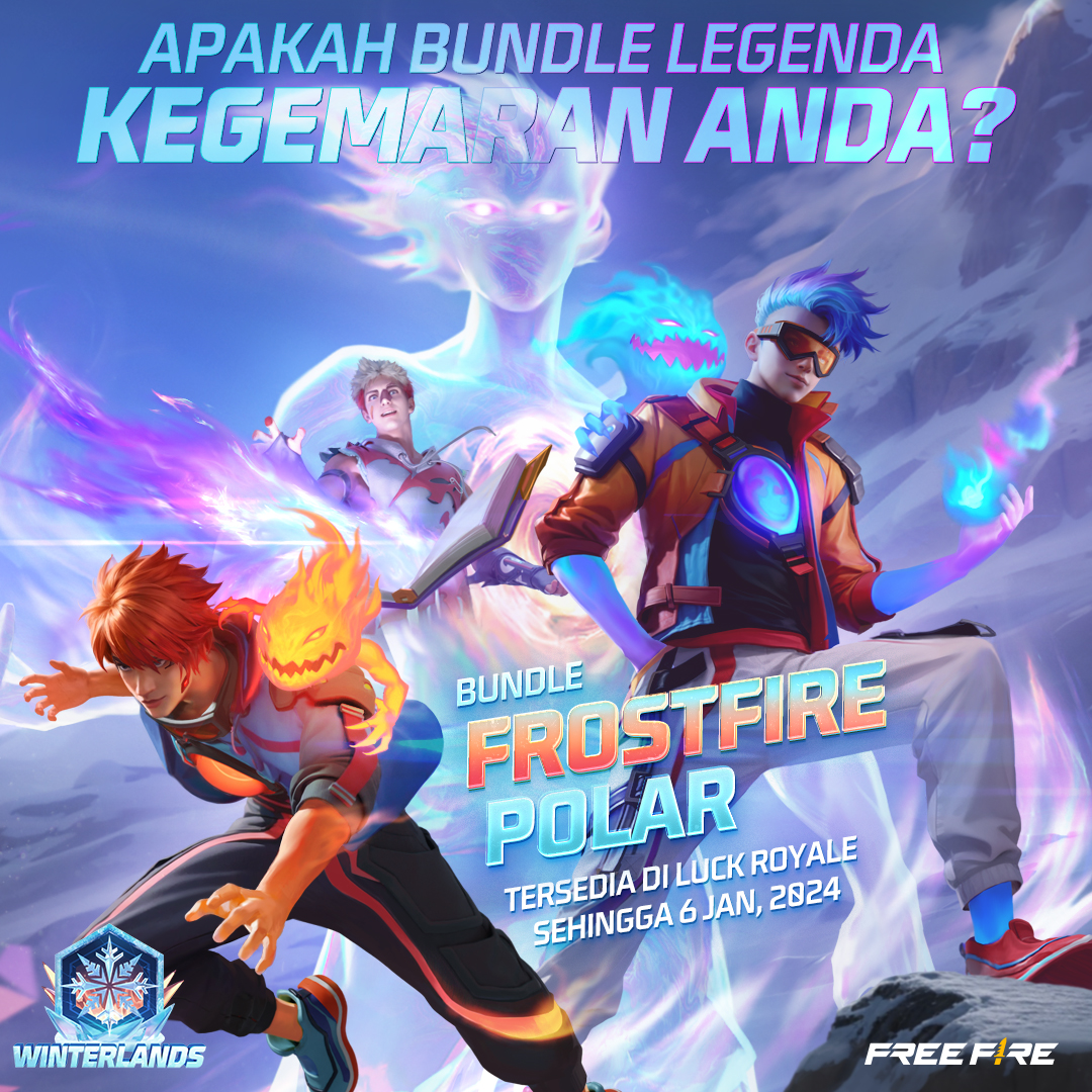 FFMYOfficial's tweet photo. Tiada apa yang dapat mengatasi keistimewaan dan koleksi yang ditawarkan bundle Frostfire Polar legenda terbaharu💯😎

Anda setuju?

#FreeFire #WinterlandsFrostfire #Winterlands2023 https://t.co/20cHRSFGfP