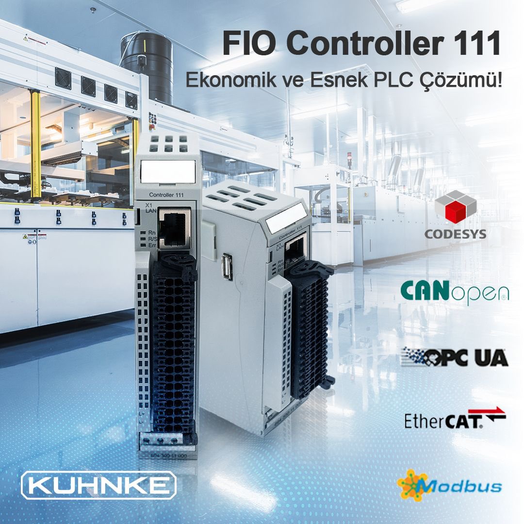 KuhnkeTurkey's tweet image. 🔧FIO Controller 111

Ekonomik ve Esnek PLC Çözümü!

Kuhnke FIO Controller 111, temel uygulamalar için üstün fiyat/performans oranı sunan modüler bir CODESYS PLC&apos;dir. 

#kuhnke #kuhnketurkey #FIOcontroller #FIOcontroller111 #control #controlautomation #endustriyelotomasyon