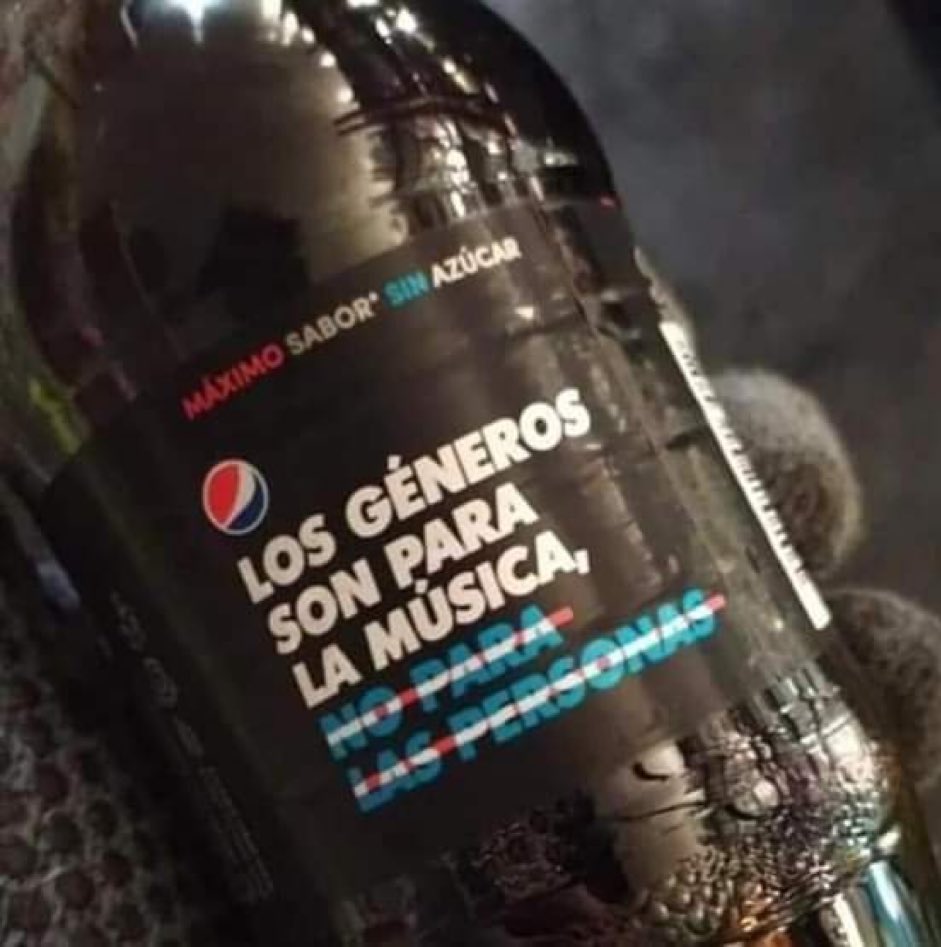 A partir de ahora, a consumir Pepsi muchachos.