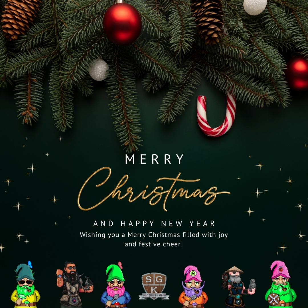 🎄Sending warm wishes to the incredible #SGKFam for a Merry Christmas and Happy Holidays! May your festivities be brimming with joy and laughter. Here's to a festive season of unity and prosperity in our dynamic #NFTs and #game community. 🌟