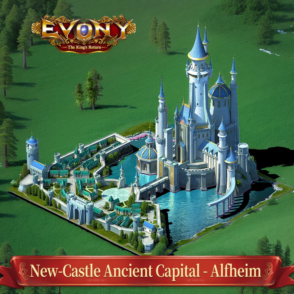 New Castle Decor Ancient Capital - Alfheim is now available!
Historic architectural splendor and strategy is skilfully integrated.🏰✨

#evony #エボニー