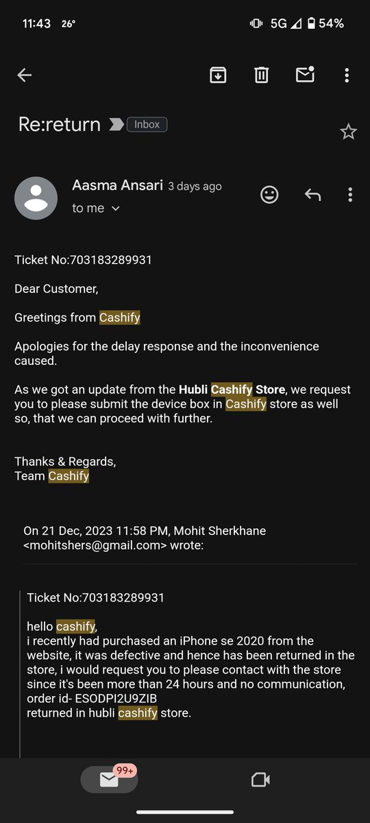 raxzrrr's tweet photo. bought an iPhone se 2020 64gb in fair condition from @Cashify_ , received it with duplicate screen, no true tone, 76 percent health on battery, 
asked for a refund but had lost the box, had all the documents and was wanting a refund, put several mails and waiting almost 2 weeks https://t.co/P5KUd8Wam0