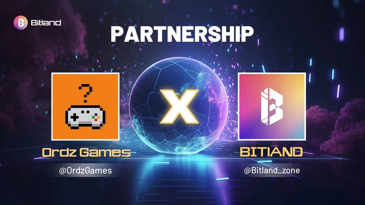 ✨ We are thrilled to partner with <a href="/Bitland_zone/">BitLand</a>, a #Bitcoin social Metaverse driven by AI.

👉To celebrate our partnership we're choosing 5 Winners for #Whitelist spots of #Bitland!

🎁5 x IDO Beta whitelists (#BRC20 token) 

How to enter: 
1.Follow <a href="/OrdzGames/">Ordz Games</a> <a href="/Bitland_zone/">BitLand</a>
2.
