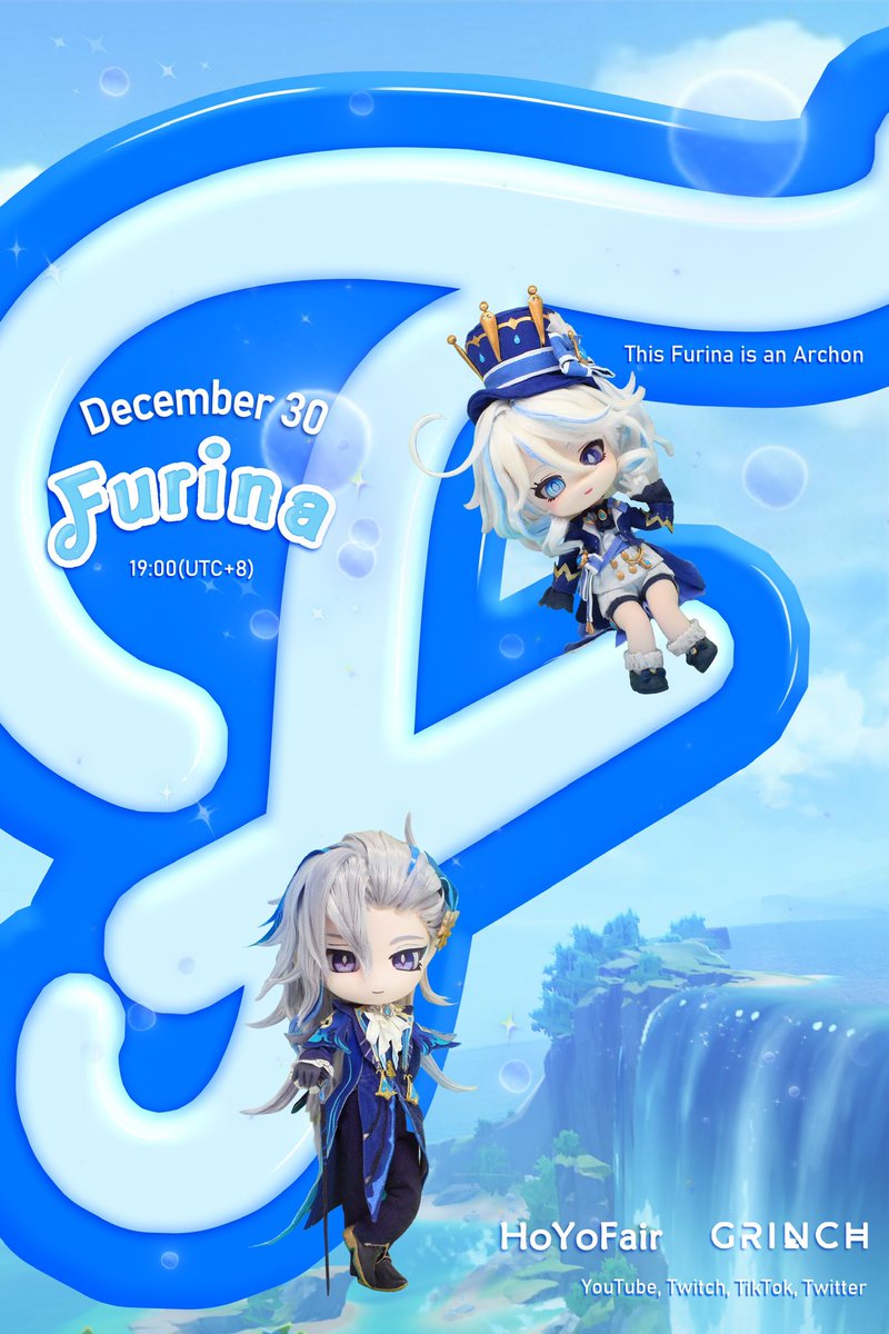 GrinchStudio's tweet photo. #HoYoFair2024 We'll meet in the studio on December 30th!🩵💙🤍 https://t.co/4kjS3jbvPw