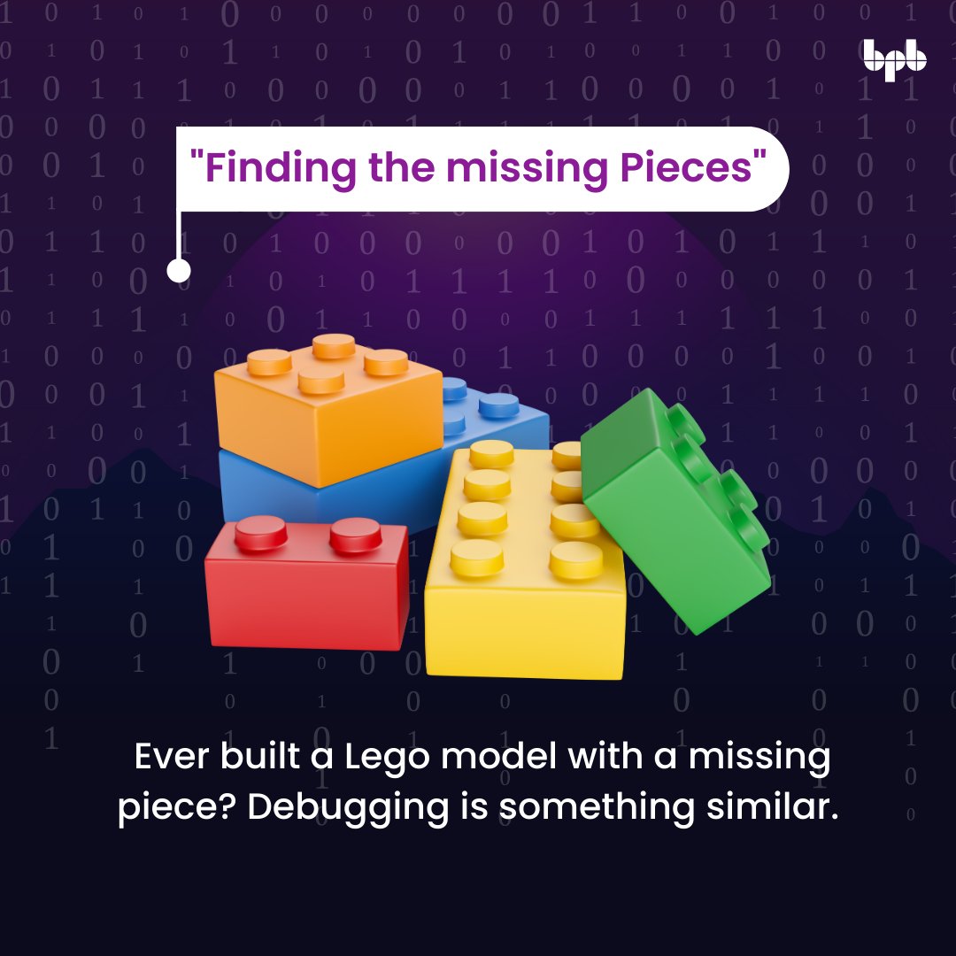 bpbonline's tweet image. Part 4 of our 'Explain Like I'm 5' series!
This time, we're diving into debugging...
#DebuggingDemystified #CodeExplained #TechSeries #LearningTech #CodingSimplified #TechAdventures #ELI5Coding #KidsWhoCode #ExploringCode #ProgrammingBasics #CodeWithKids #TechExplainedSimply