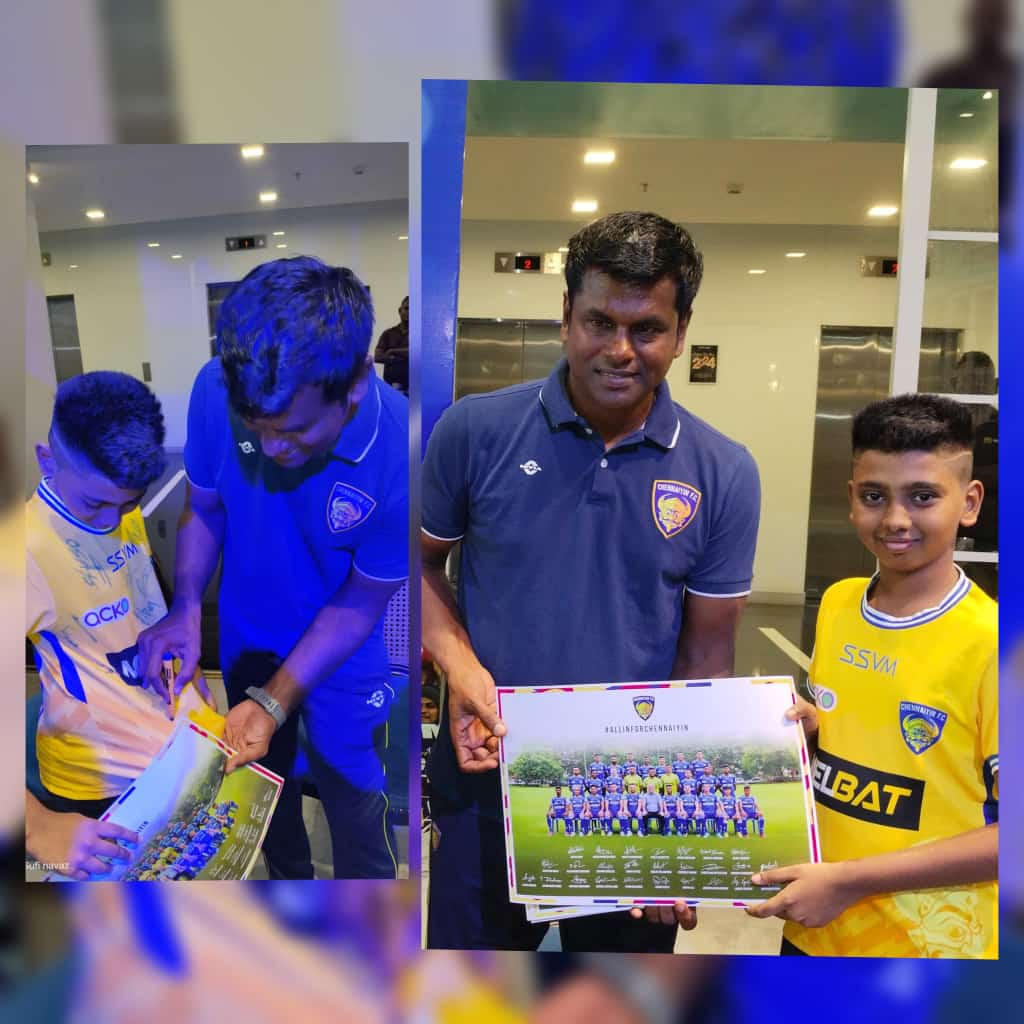 Sufinavaz's tweet photo. Happy to meet our Golden boy of indian football and asst coach of @ChennaiyinFC RAMAN VIJAYAN sir. @vijayan04
#Sufi25 #AllInForChennaiyin #CFCFAM #CFCPlayersMeet https://t.co/bavgKrDbgM